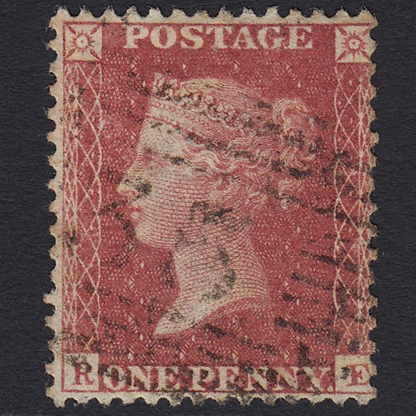 GB QV 1857 1d Rose-red (Plate 52) SG40-C10(1) RE FU Banchory 35