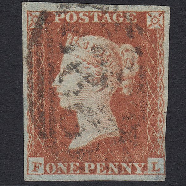 GB QV 1841 1d (Plate 95) SG8-B1(1) FL FU Coventry 223 4M Missing Imprimatur