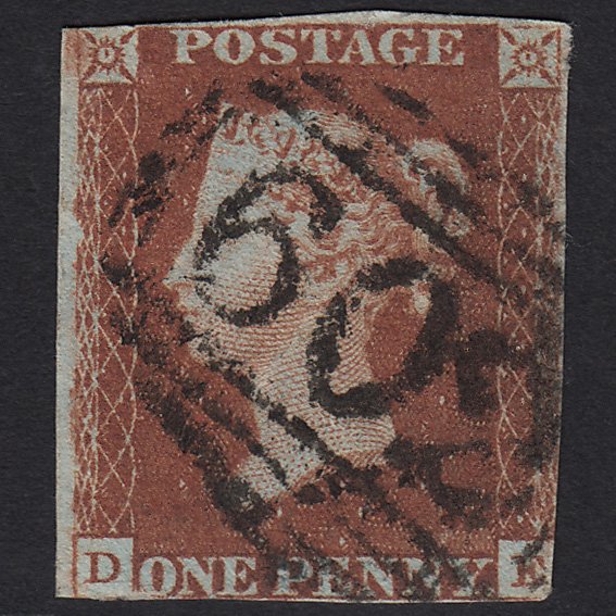 GB QV 1841 1d Red-brown (Plate 67) SG8-B1(1) DE GU Ongar 602