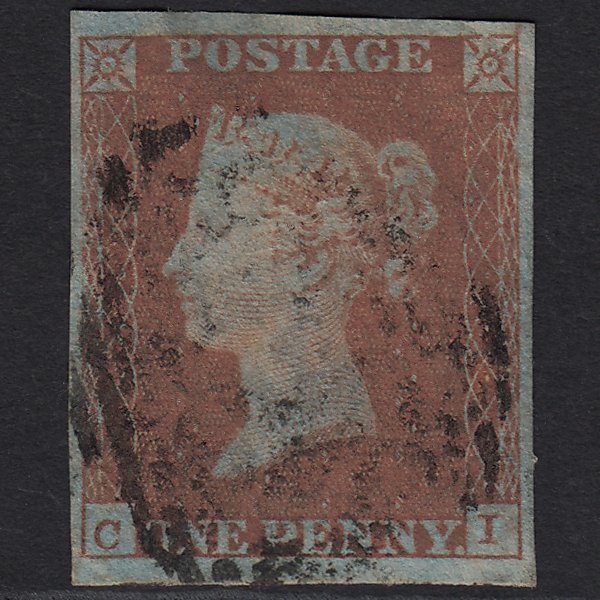 GB QV 1841 1d Red-brown (Plate 94) SG8-B1(1) CI GU 4 Margins