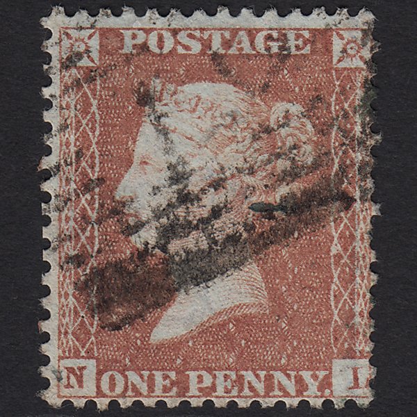 GB QV 1855 1d Red-brown (Plate 6) C6(1) NL GU Ardgour 12