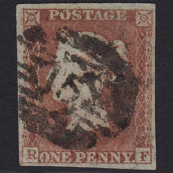 GB QV 1841 1d (Plate 142) SG9-B2(3) RF GU London No.15 4 Margins