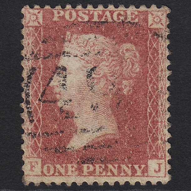 GB QV 1857 1d Rose-red (Plate 60) SG40-C10(1) FJ GU Light Cancel