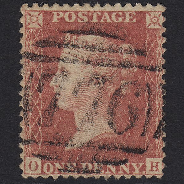 GB QV 1857 1d Rose-red (Plate 59) SG40-C10(1) OH GU Taunton 776