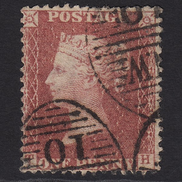 GB QV 1861 1d Rose-red Plate R16 C13(3) TH GU London D&S NW10