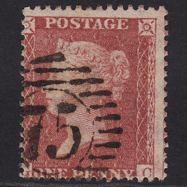 GB QV 1857 1d Rose-red (Plate 58) SG40-C10(1) GC FU London D&S 75