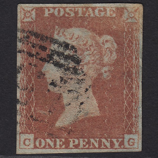 GB QV 1841 1d Red-brown (Plate 85) SG8-B1(1) CG GU 4 Margins