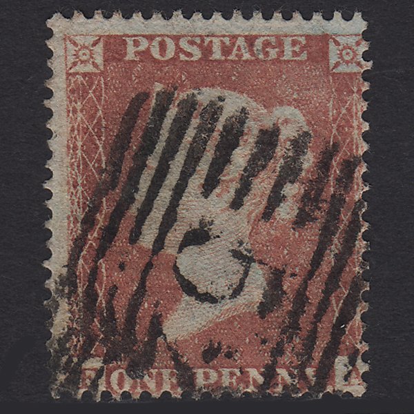 GB QV 1854 1d Red-brown (Plate 172) SG17-C1(1) FA GU Scotland