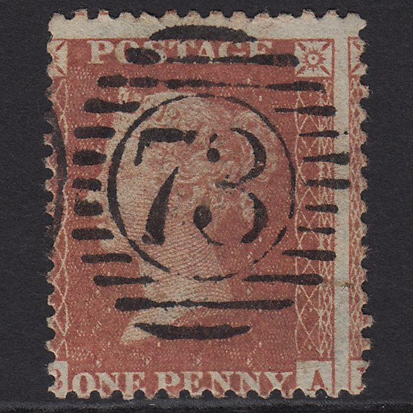 GB QV 1856 1d (Plate 31) SG29-C8(1) BA FU London D&S 73 Large Misperf