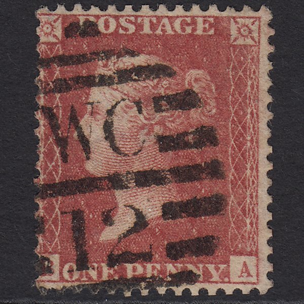 GB QV 1857 1d Rose-red (Plate 47) SG40-C10(1) BA FU London D&S WC12