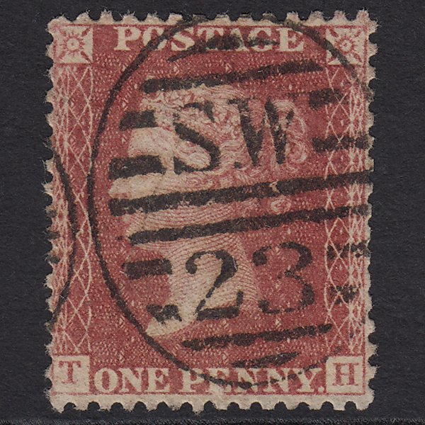 GB QV 1863 1d (Plate 50) SG42-C12(1) TH GU London D&S SW23 Well Centred