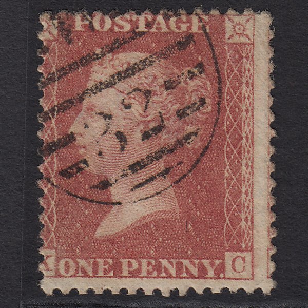 GB QV 1857 1d Rose-red (Plate 67) SG40-C10(1) KC FU London D&S W32 Misperf