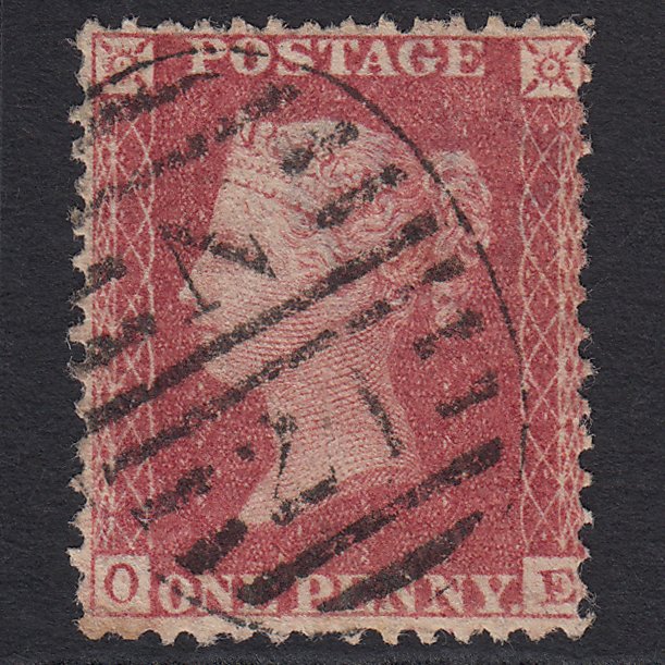 GB QV 1857 1d Rose-red (Plate 57) SG40-C10(1) OE FU London D&S N21