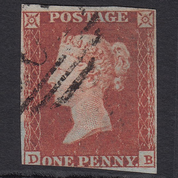GB QV 1841 1d Red-brown (Plate 95) SG8-B1(1) DB GU 3 Margins