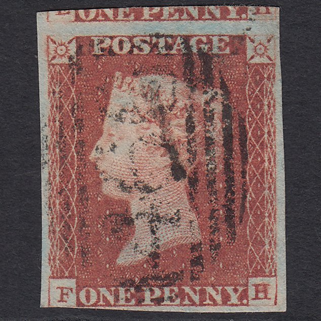 GB QV 1841 1d Red-brown (Plate 78) SG8-B1(1) FH FU nr 4M Liverpool 466