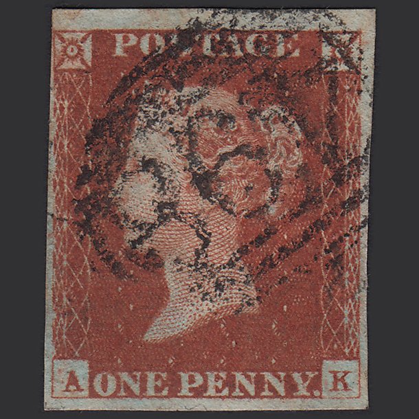 GB QV 1841 1d (Plate 66) SG8-B1(1) AK GU Missing Imprimatur Manchester 498