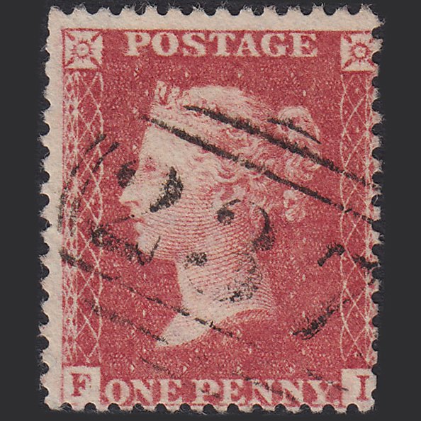 GB QV 1857 1d Rose-red (Plate 47) SG40-C10(1) FI FU Dartmouth 237