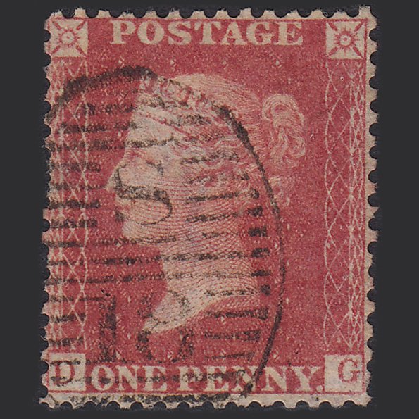 GB QV 1857 1d Rose-red (Plate 52) SG40-C10(1) DG GU London D&S S18 Well Centred