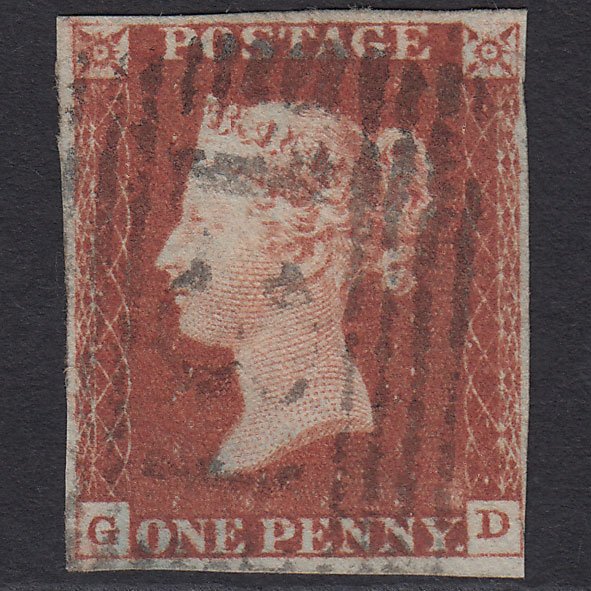 GB QV 1841 1d (Plate 74) SG8-B1(1) GD FU 4M Edinburgh 131 Marks in Corner