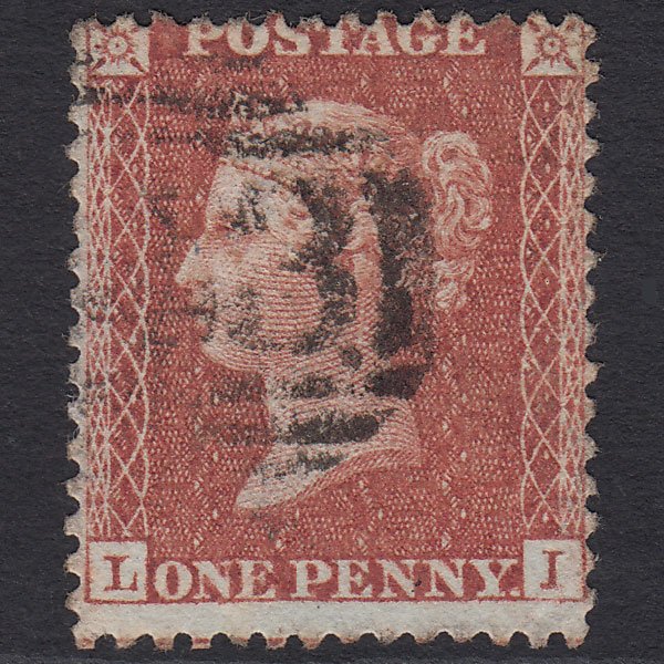 GB QV 1856 1d Red-brown (Plate 32) SG29-C8(1) LI FU
