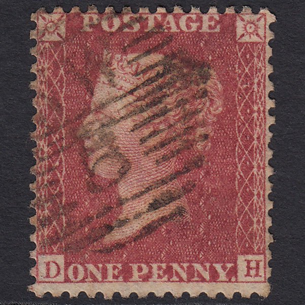 GB QV 1857 1d Deep Rose-red (Plate 34) SG41-C10(4) DH FU London D&S NW5 5d1