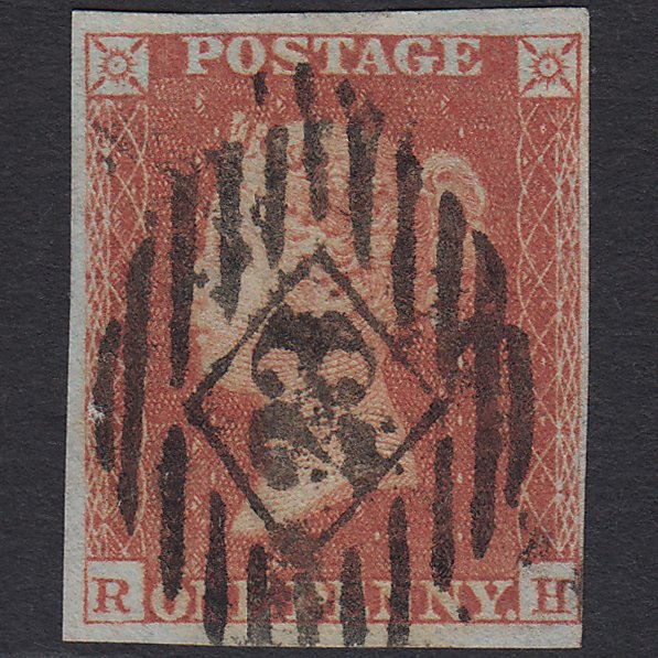 GB QV 1841 1d Red-brown (Plate 169) SG8-B2(1) RH FU London IS 23