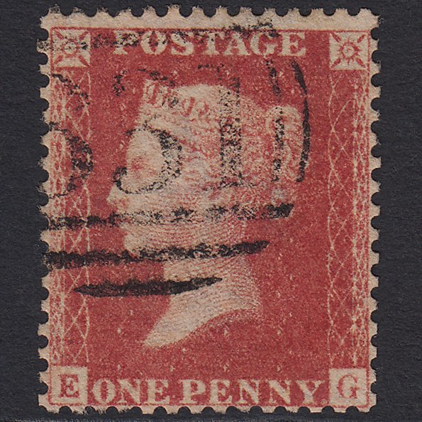 GB QV 1857 1d Rose-red (Plate 41) SG40-C10(1) EG FU Wakefield 831