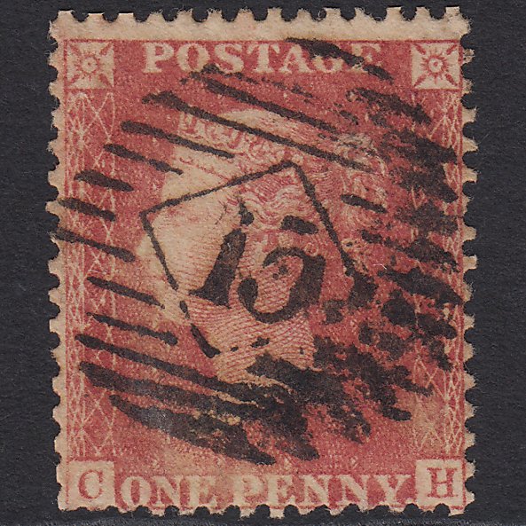 GB QV 1857 1d Rose-red (Plate 47) SG40-C10(1) CH GU London IS 15