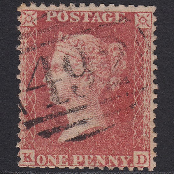 GB QV 1857 1d Rose-red (Plate 60) SG40-C10(1) KD GU Maidenhead 492
