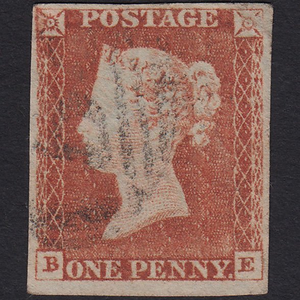 GB QV 1841 1d (Plate 61) SG8-B1(1) BE FU Missing Imprimatur Light Cancel