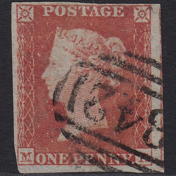 GB QV 1841 1d Red-brown (Plate 157) SG8-B2(1) MB FU 4 Margins Hastings 342