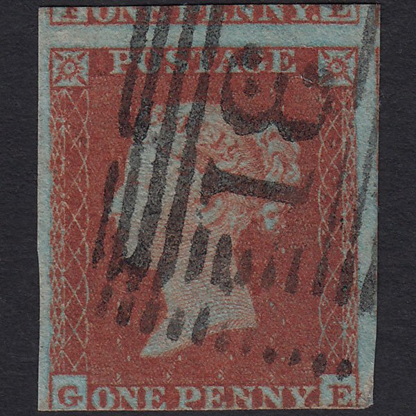 GB QV 1841 1d (Plate 138) SG8a-B1(2) Framed Reverse GE GU 3m Edinburgh 131