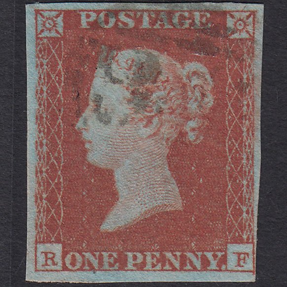 GB QV 1841 1d Red-brown (Plate 106) SG8-B1(1) RF VFU Light Cancel