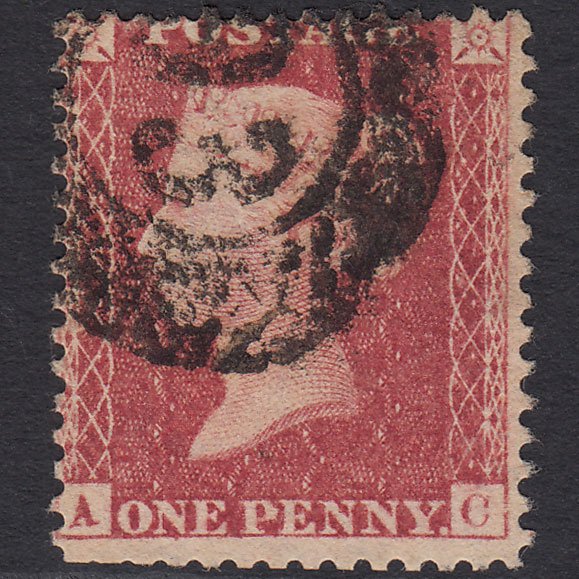 GB QV 1857 1d (Plate 63) SG40-C10(1) AC GU Miss Imprimatur London D&S 93 93d2