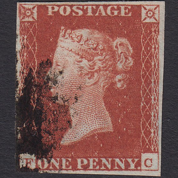 GB QV 1841 1d Red-brown (Plate 60) SG8-B1(1) FC FU 4 Margins