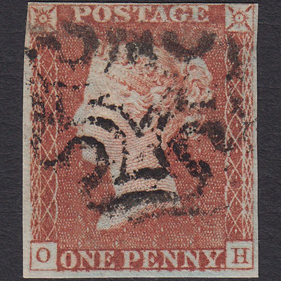 GB QV 1841 1d Red-brown (Plate 18) SG8-B1(1) OH FU nr 4 Margins MX