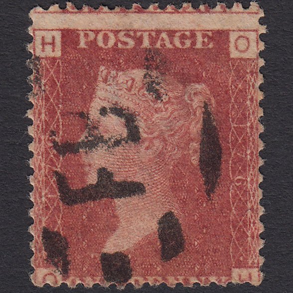 GB QV 1864 1d Lake-red (Plate 176) SG44-G1(2) OH FU Foreign Branch
