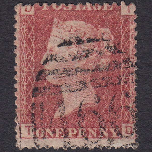 GB QV 1864 1d Lake-red (Plate 95) SG44-G1(2) TD FU Liverpool 466