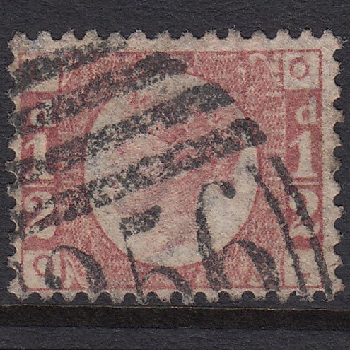GB QV 1870 1/2d Rose (Plate 11) SG49-G4 OL FU
