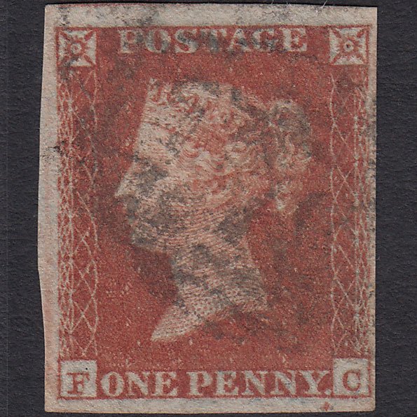 GB QV 1841 1d Red-brown (Plate 127) SG8-B2(1) FC GU