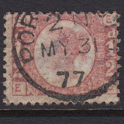 GB QV 1870 1/2d Rose (Plate 13) SG49-G4 EG GU CDS Cancel
