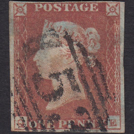 GB QV 1841 1d Red-brown (Plate 76) SG8-B1(1) QE GU 4 Margins Bath 53