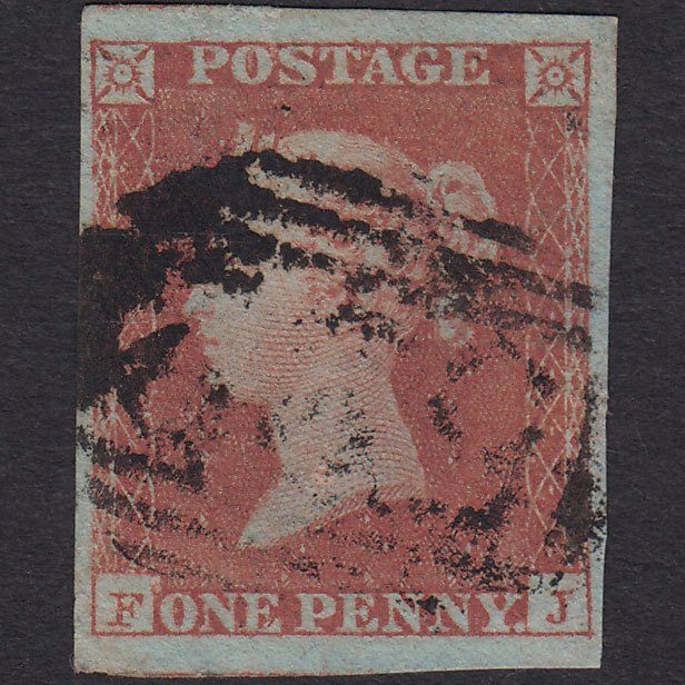 GB QV 1841 1d Red-brown (Plate 126) SG8-B2(1) FJ FU 4 Margins