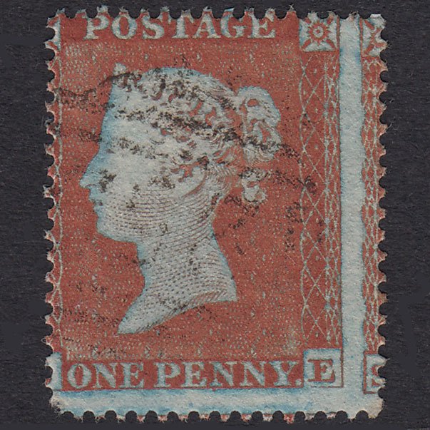 GB QV 1854 1d Pl 173 SG17-C1(1) Superb Framed Reverse SE FU Light Cancel