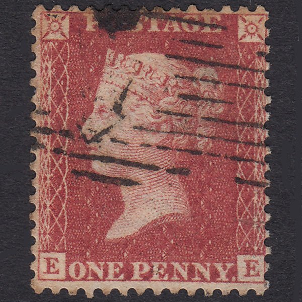 GB QV 1857 1d Rose-Red Plate 43 SG40-C10(1) EE GU London IS 47 47.H
