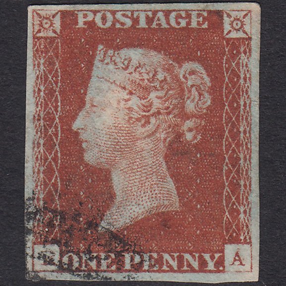 GB QV 1841 1d Red-Brown Plate 58 SG8-B1(1) RA FU 4M P To R Double Letter