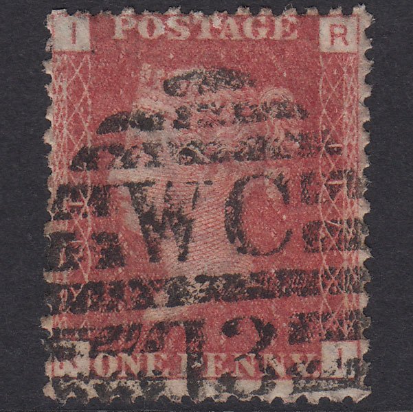 GB QV 1864 1d Rose-Red Plate 117 SG43-G1(1) RI GU London D&S WC13