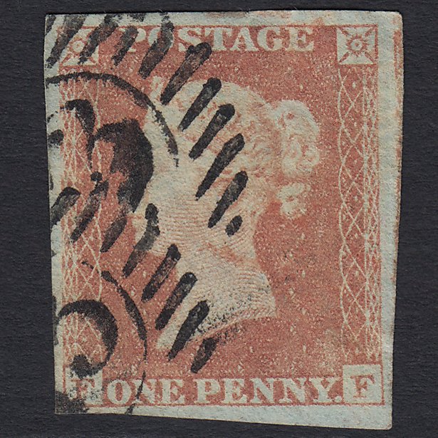 GB QV 1841 1d Red-brown (Plate 160) SG8-B2(1) FF GU London D&S Cancel 4M