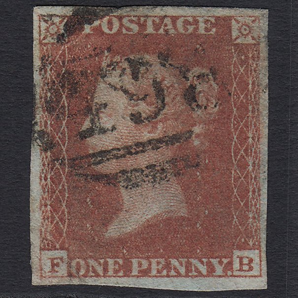GB QV 1841 1d Red-brown (Plate 158) SG8-B2(1) FB GU 4 Margins