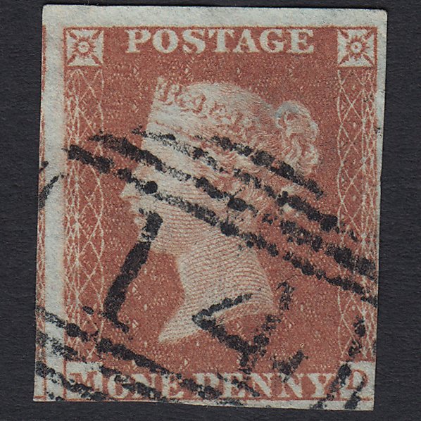 GB QV 1841 1d Red-brown (Plate 101) SG8-B1(1) MD GU Amersham 14